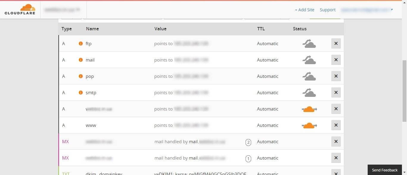 CloudFlare DNS
