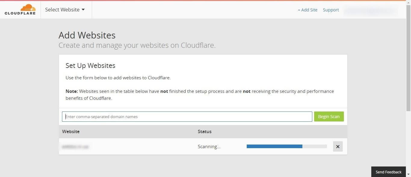 Сканування DNS в CloudFlare